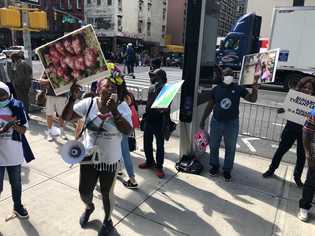 Yoruba nation protesters in New York demand separate state The Sun